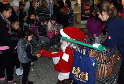 Weihnachtsmann – Aktion im Rhein Center
